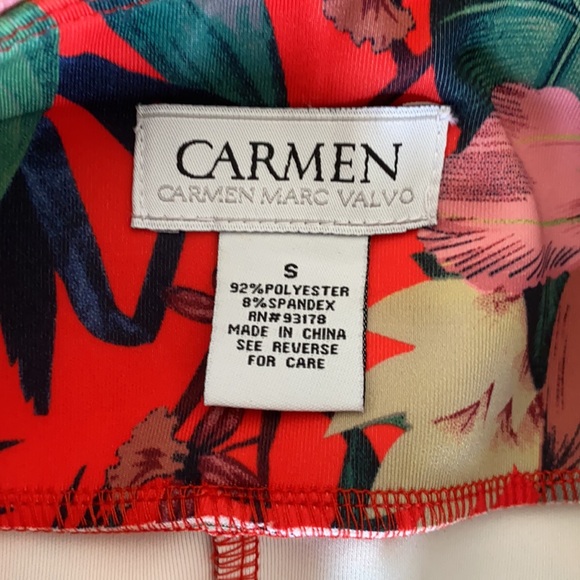 Carmen Marc Valvo Tropical Skirt - Picture 2 of 2